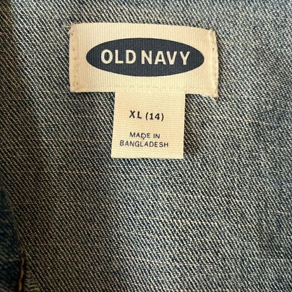 Old Navy Girls Size XL (14) Denim Jean Jacket - Picture 5 of 5